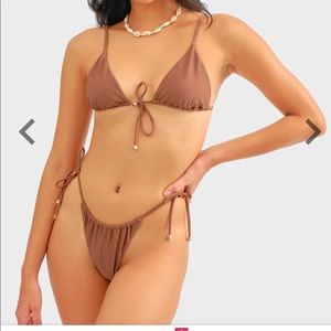 Cute women’s black bough xs coco swimsuit